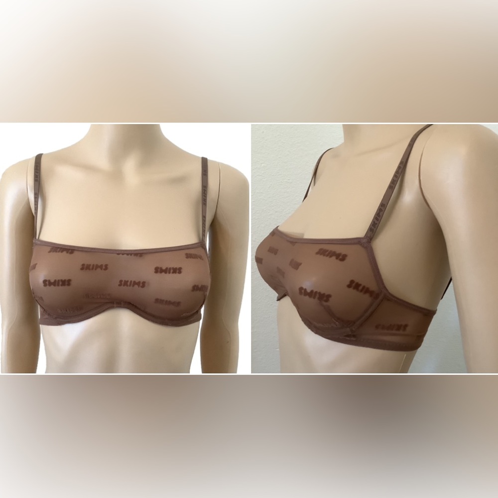 Size XXS bra SKIMS bandeau bra underwired cups BR-BND-1310 Jasper color new